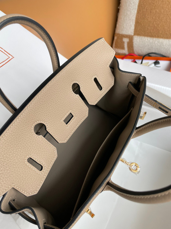 Hermes Biscuit  Birkin 25cm Togo Gold Hardware