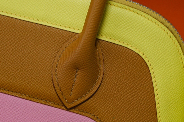 HERMÈS SUNRISE RAINBOW EPSOM BOLIDE 30CM PALLADIUM HARDWARE