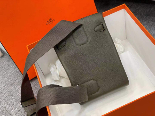 Hermes Kelly HAC A Dos Bag Olive Togo Leather Palladium Hardware 2022