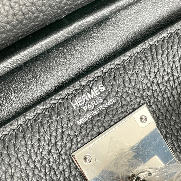 Hermes Kelly HAC A Dos Bag Black Togo Leather Palladium Hardware 2022