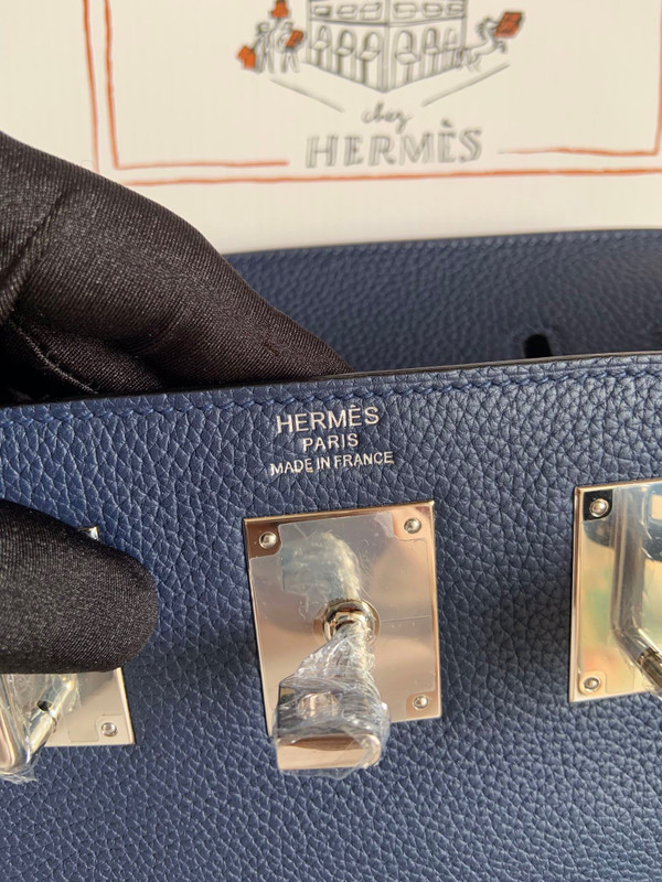 Hermes Kelly HAC A Dos Bag Blue Nuit  Togo Leather Palladium Hardware 2022
