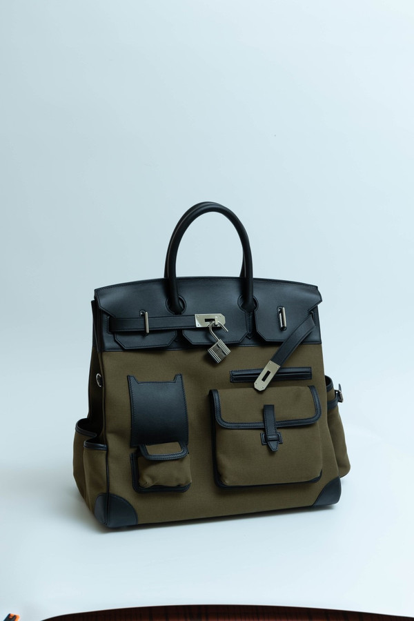 [Exclusive] Hermes Haut à Courroies 40 Cargo Bag Olive
