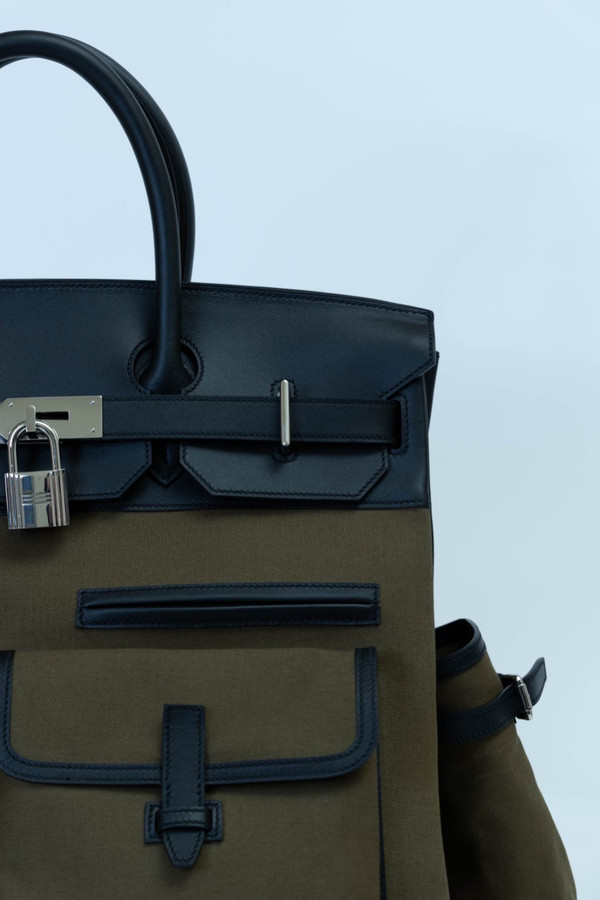 [Exclusive] Hermes Haut à Courroies 40 Cargo Bag Olive