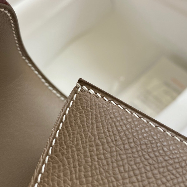 Hermes Etoupe Constance 18 Epsom bag with Gold Hardwares