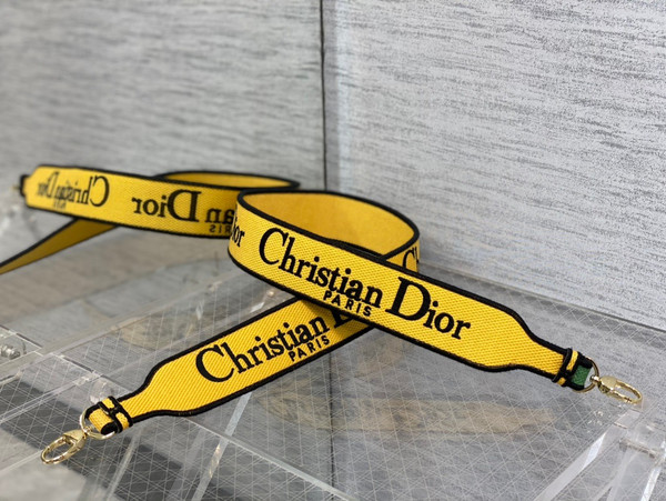 Christian Dior MEDIUM LADY D-LITE BAG Bright Bright Yellow and Green Multicolor D-Flower Pop Embroidery