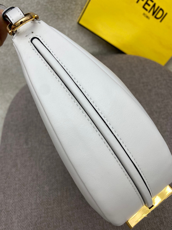Fendi Fendigraphy Small White leather bag