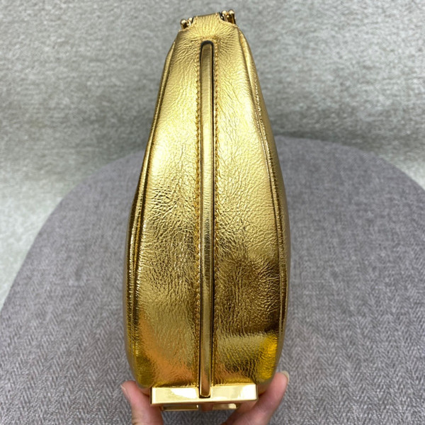 Fendi Fendigraphy Small Gold laminated leather bag