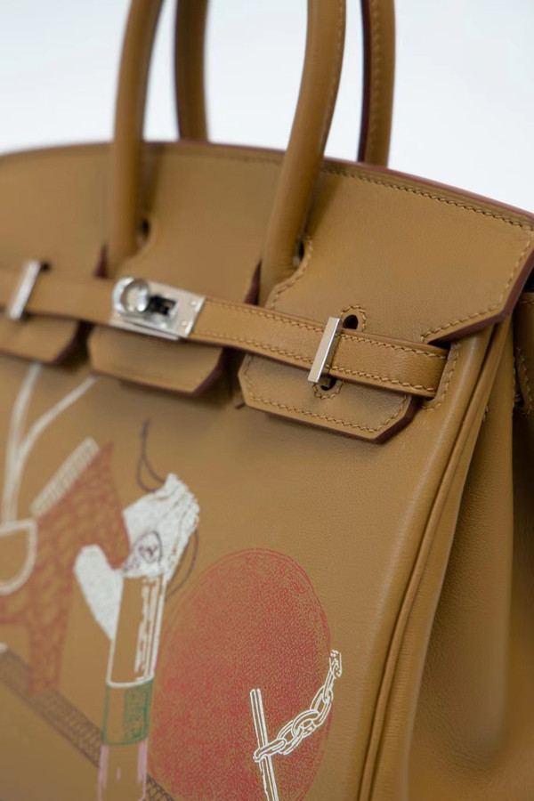 Hermes Birkin 25cm Biscuit In & Out Limited Edition Swift PHW