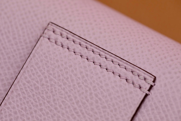 Hermès Constance Slim wallet  X9 Mauve Sylvestre Epsom leather palladium hardware