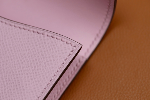 Hermès Constance Slim wallet  X9 Mauve Sylvestre Epsom leather palladium hardware