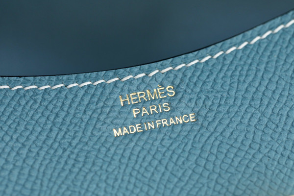 Hermès Constance Slim wallet Blue Jean Epsom leather Gold hardware