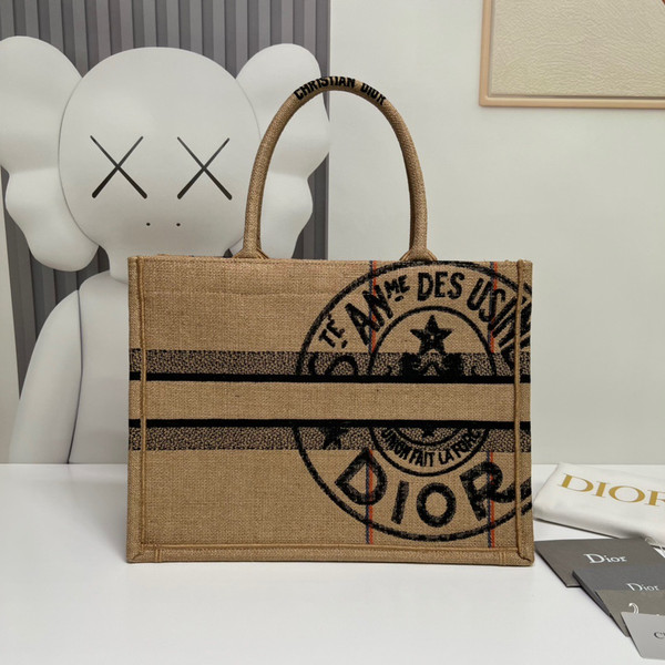 Christian Dior MEDIUM DIOR CANVAS BOOK TOTE