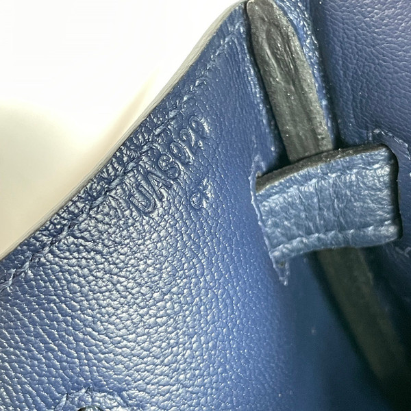 Hermes Bleu Electric Birkin 25 cm Togo Palladium Hardware