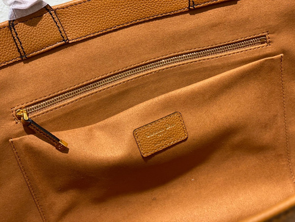 Christian Dior LARGE DIOR BOOK TOTE Brown Grained Calfskin