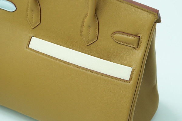 Hermes Colormatic Birkin 30 Gold Swift Calfskin Palladium Hardware