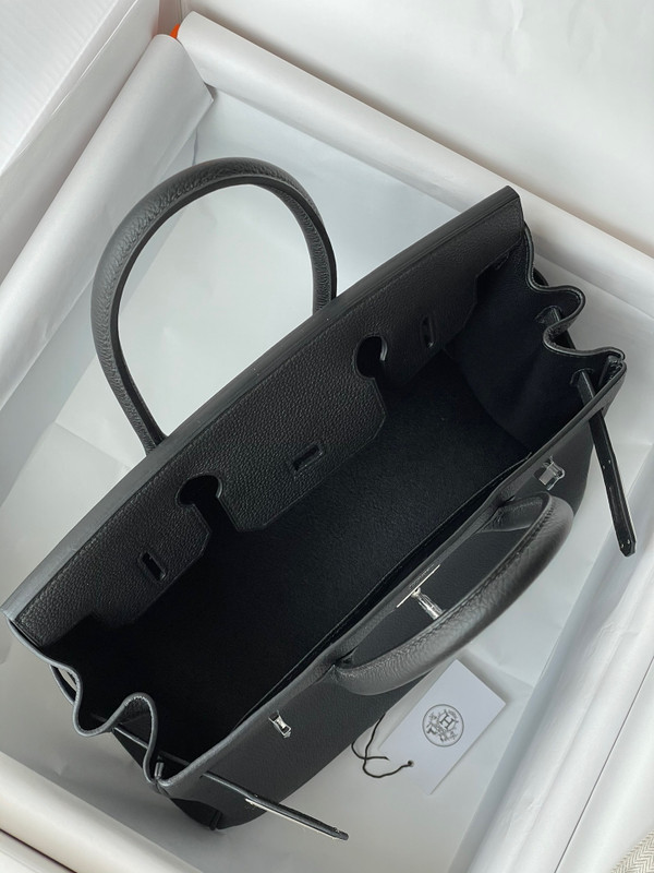 Hermes Graphite Birkin 25 cm Togo Palladium Hardware