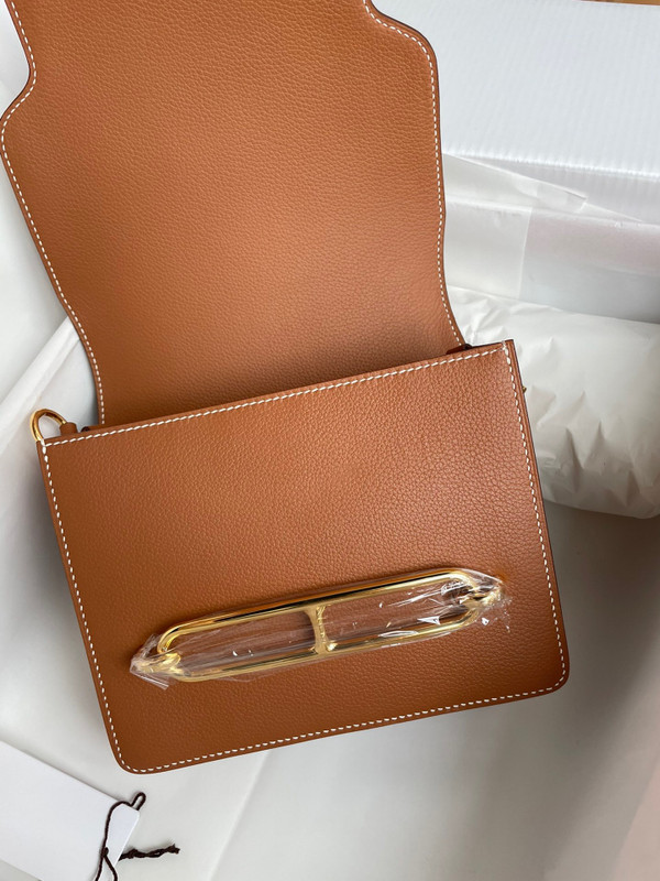 Hermes Gold Togo Gold Hardware Roulis Mini 18/19 Handbag