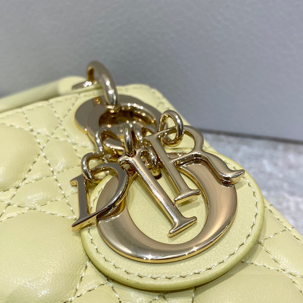 Christian Dior MICRO LADY DIOR BAG YELLOW