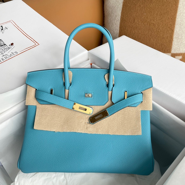 Hermès Bleu Du Nord Birkin 30 cm Togo Leather Gold Hardware
