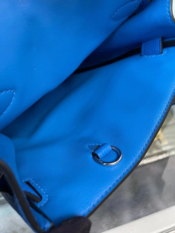 Hermes Kelly HAC A Dos Bag Blue Electric Togo Leather Palladium Hardware 2022
