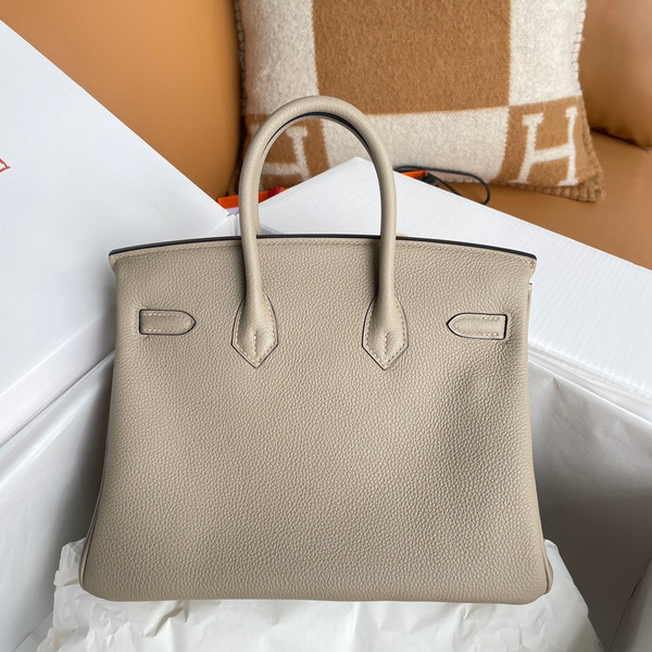 Hermes  Gris Tourterelle  Birkin 25cm Togo Gold Hardware