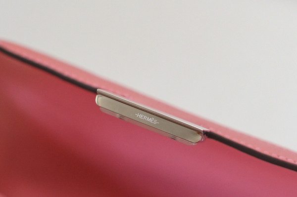 Hermès Sakura Pink Corduroy Constance 19cm Palladium Hardware