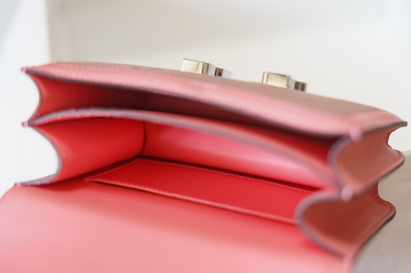 Hermès Sakura Pink Corduroy Constance 19cm Palladium Hardware