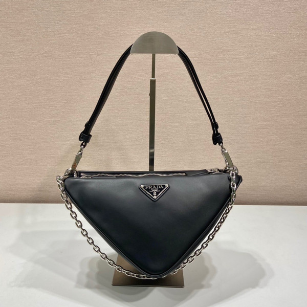 Prada Triangle leather shoulder bag