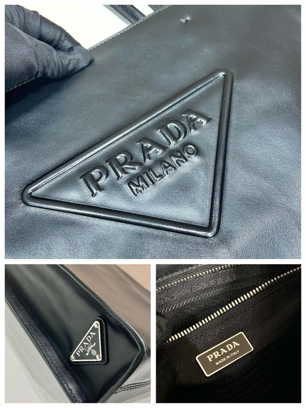 Prada Leather tote Black