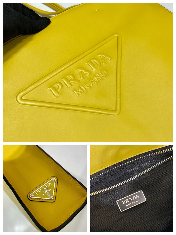 Prada Leather tote Yellow