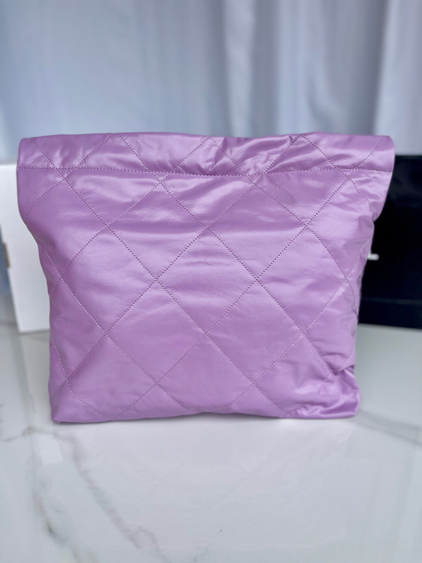 CHANEL 22 HANDBAG PURPLE