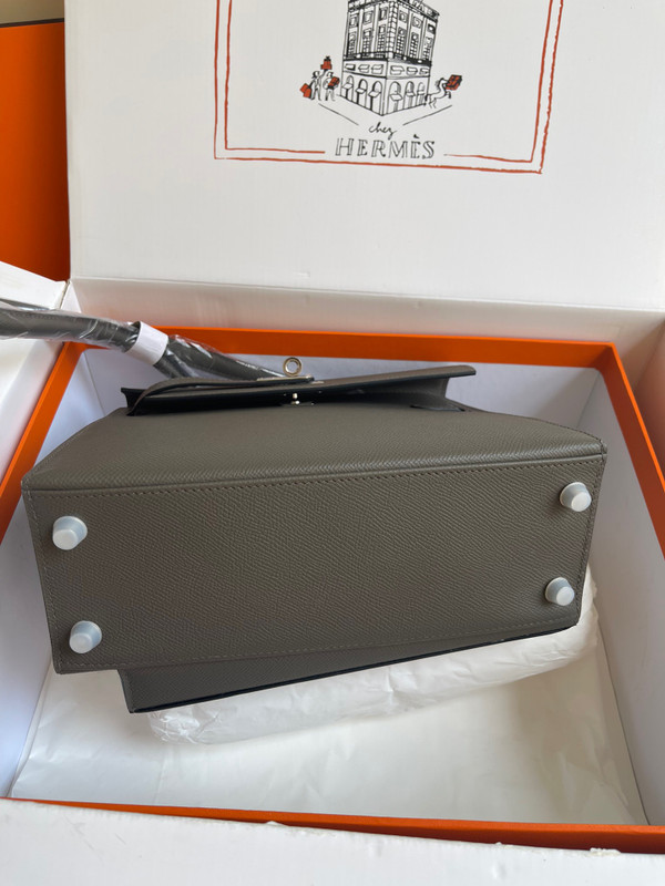 Hermes Kelly Sellier 20 en Desordre Etain