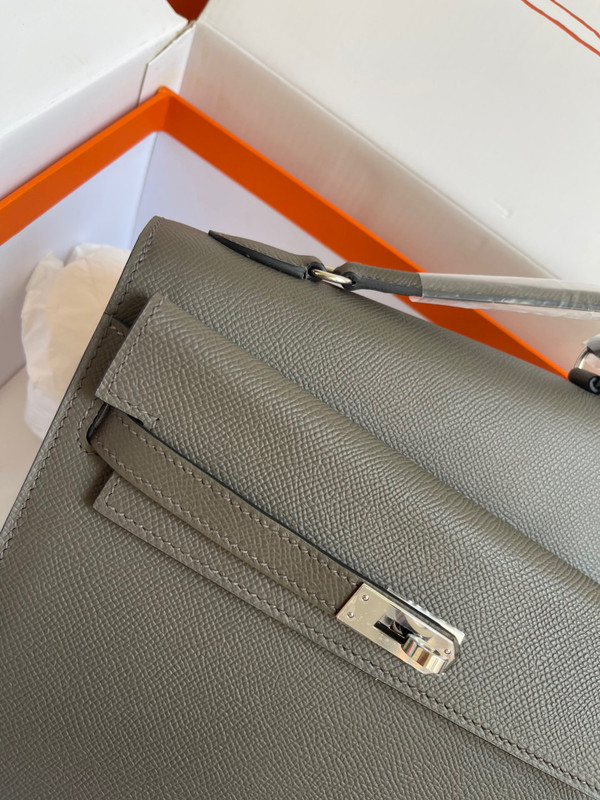 Hermes Kelly Sellier 20 en Desordre Etain