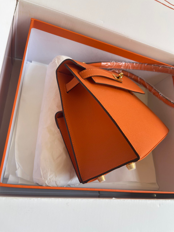 Hermes Kelly Sellier 20 en Desordre Orange