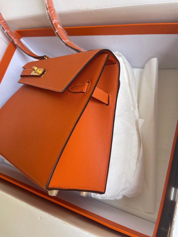 Hermes Kelly Sellier 20 en Desordre Orange