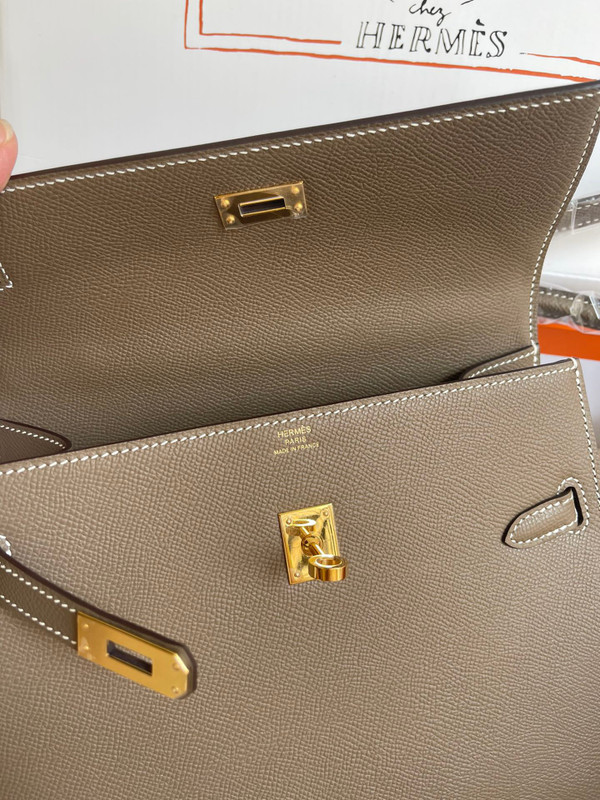 Hermes Kelly Sellier 20 en Desordre Etoupe