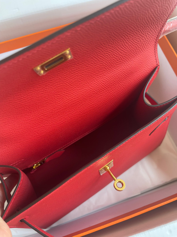 Hermes Kelly Sellier 20 en Desordre Red