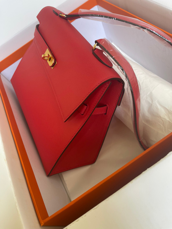 Hermes Kelly Sellier 20 en Desordre Red