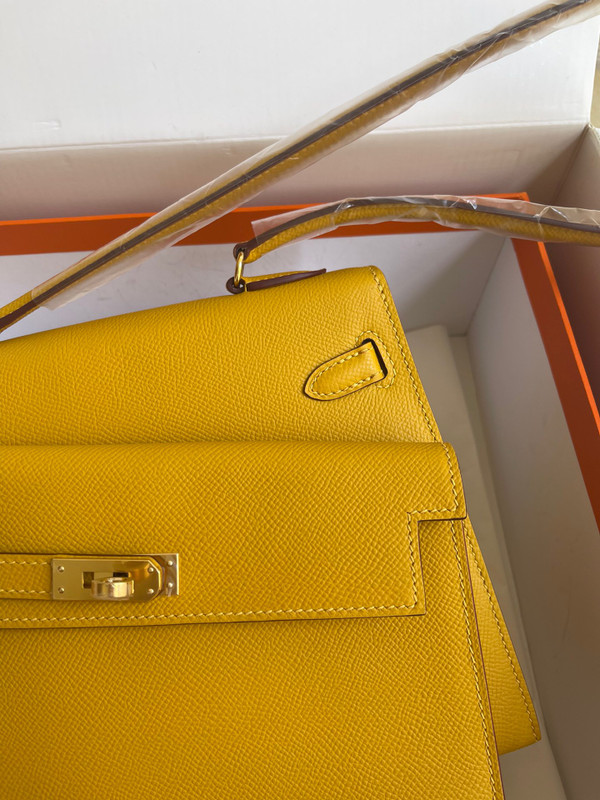 Hermes Kelly Sellier 20 en Desordre Amber