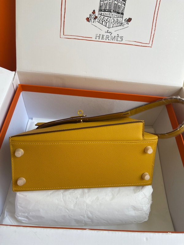 Hermes Kelly Sellier 20 en Desordre Amber