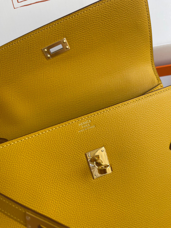 Hermes Kelly Sellier 20 en Desordre Amber