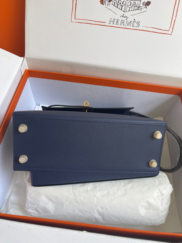 Hermes Kelly Sellier 20 en Desordre Navy