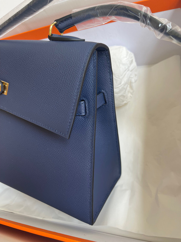 Hermes Kelly Sellier 20 en Desordre Navy