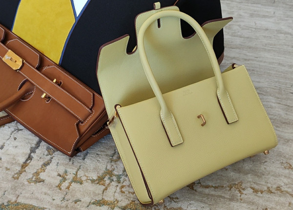HERMES New Drag 22 Bag Jaune Poussin