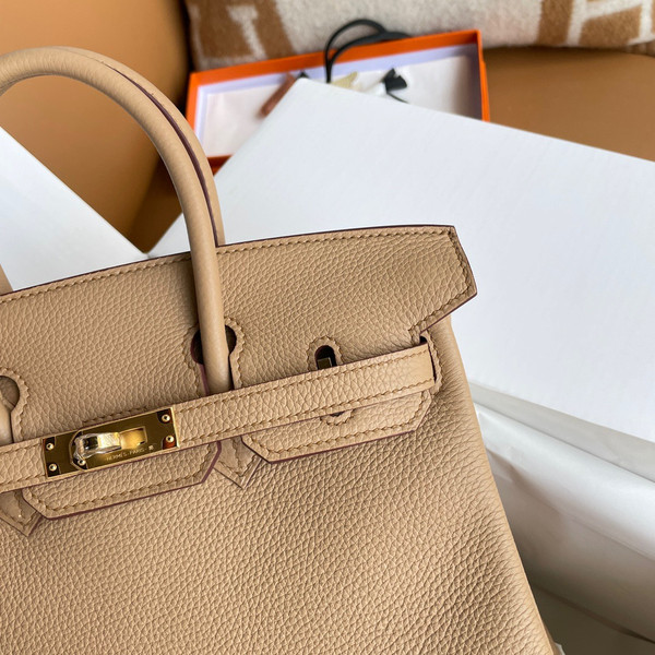 Hermes OM Chai  Birkin 25cm Togo Gold Hardware