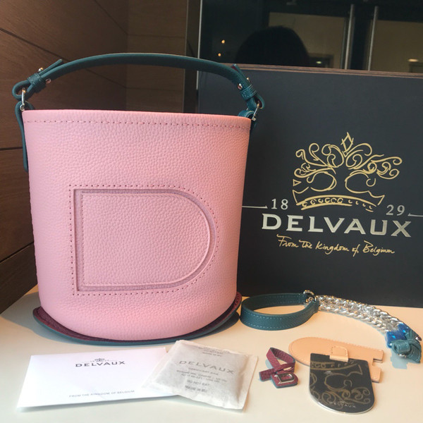 Delvaux Pin Mini Bucket Hibiscus