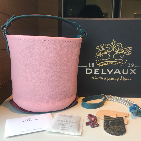 Delvaux Pin Mini Bucket Hibiscus