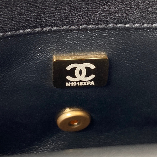 Chanel MINI FLAP BAG with Charms Black Lambskin
