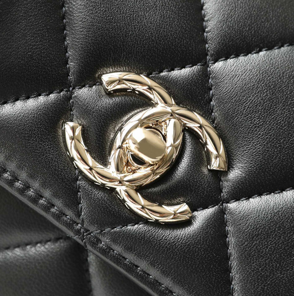 Chanel FLAP BAG WITH TOP HANDLE SILVER HARDWARE 2022