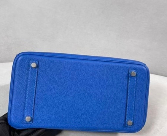 Hermès Birkin 30 cm Blue France Togo Leather Palladium Hardware